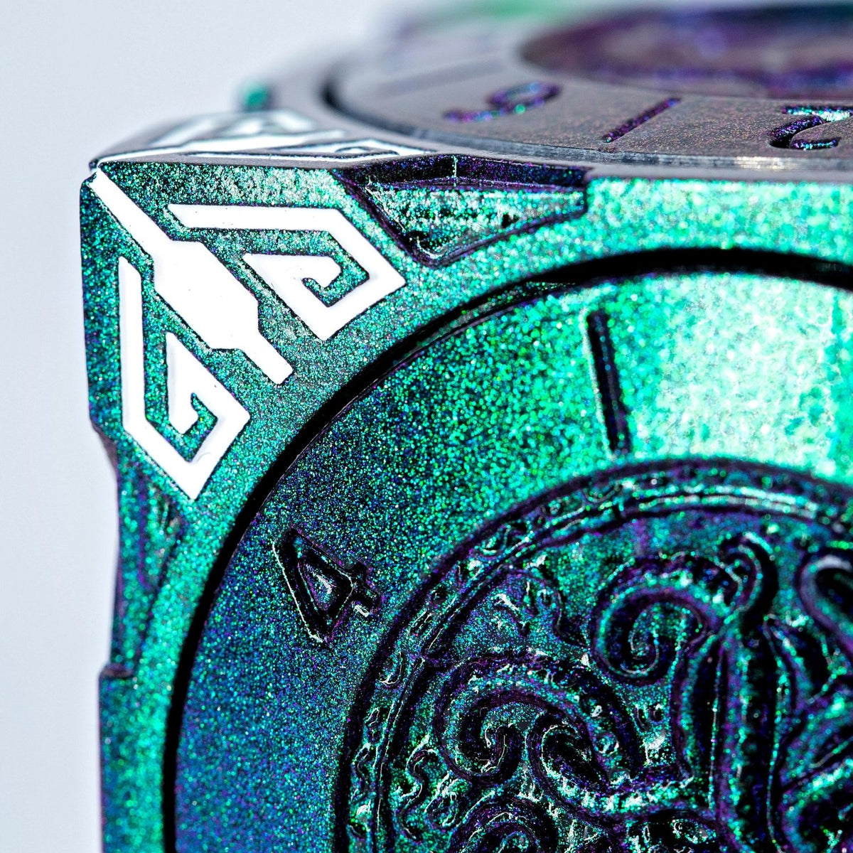 Sage's Tesseracts Nightshade Menagerie Metal Cube Dice Spinner - Sage's PortalDice Wheel