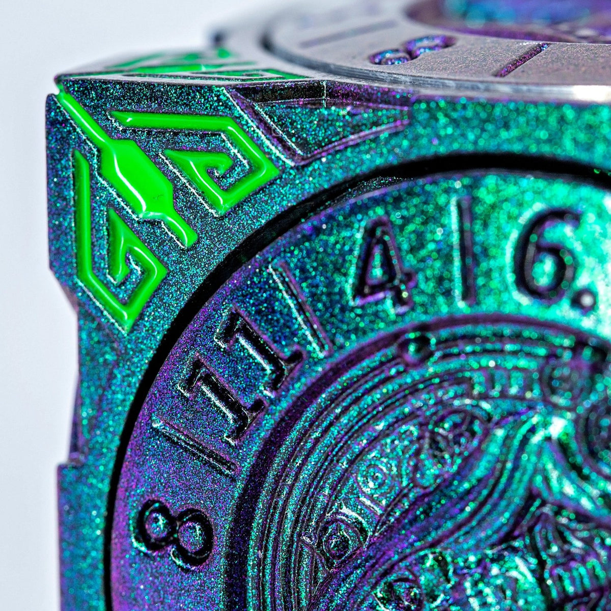 Sage's Tesseracts Nightshade Menagerie Metal Cube Dice Spinner - Sage's PortalDice Wheel