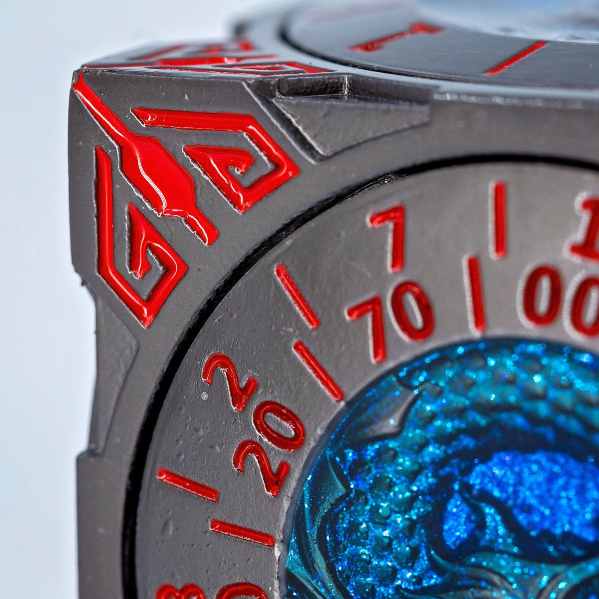 Sage's Tesseracts Thermal Menagerie Metal Cube Dice Spinner - Sage's PortalDice Wheel