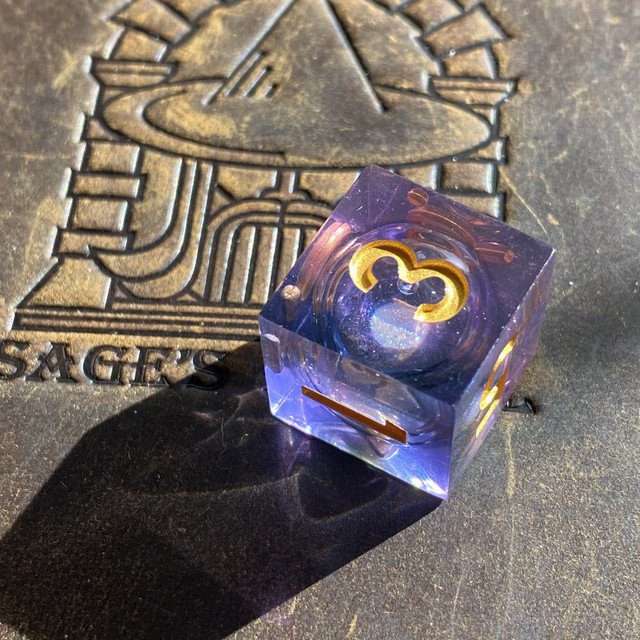 Sage's Twilight Souls Liquid Core Sharp Edge Resin Dice Set - Sage's PortalLiquid Core Dice Set