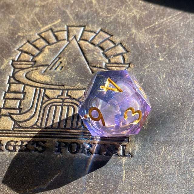 Sage's Twilight Souls Liquid Core Sharp Edge Resin Dice Set - Sage's PortalLiquid Core Dice Set