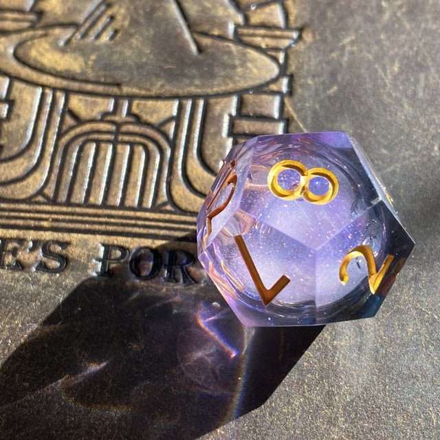 Sage's Twilight Souls Liquid Core Sharp Edge Resin Dice Set - Sage's PortalLiquid Core Dice Set