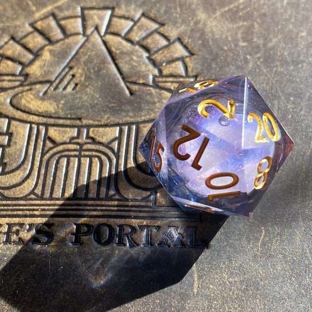 Sage's Twilight Souls Liquid Core Sharp Edge Resin Dice Set - Sage's PortalLiquid Core Dice Set