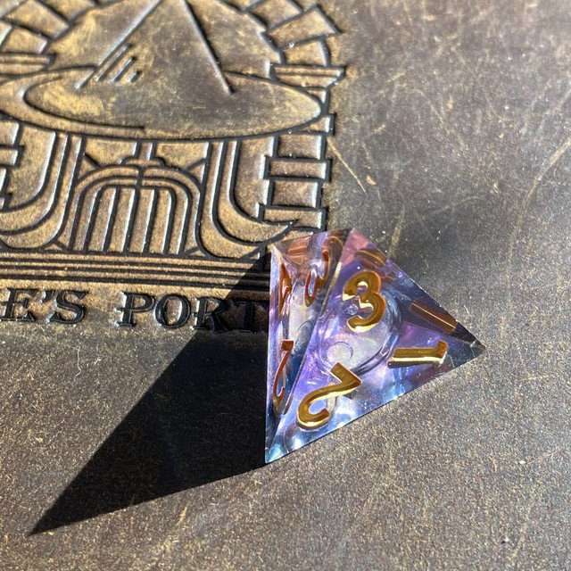 Sage's Twilight Souls Liquid Core Sharp Edge Resin Dice Set - Sage's PortalLiquid Core Dice Set