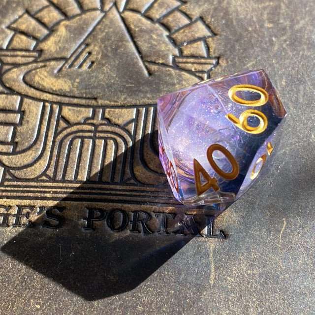 Sage's Twilight Souls Liquid Core Sharp Edge Resin Dice Set - Sage's PortalLiquid Core Dice Set
