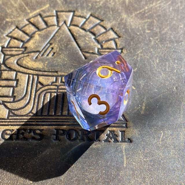 Sage's Twilight Souls Liquid Core Sharp Edge Resin Dice Set - Sage's PortalLiquid Core Dice Set