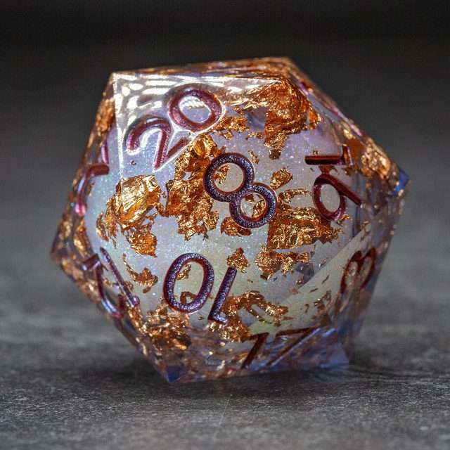 Sage's Void Souls - 33mm Liquid-Core D20 Sharp Edge Resin Dice - Sage's PortalLiquid Core Dice Set