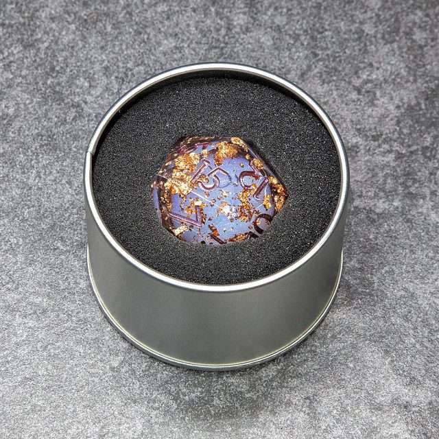 Sage's Void Souls - 33mm Liquid-Core D20 Sharp Edge Resin Dice - Sage's PortalLiquid Core Dice Set