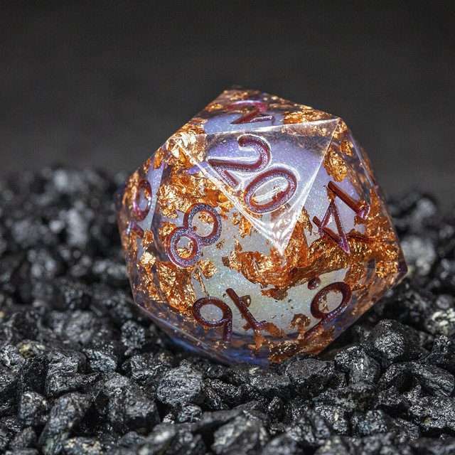 Sage's Void Souls - 33mm Liquid-Core D20 Sharp Edge Resin Dice - Sage's PortalLiquid Core Dice Set