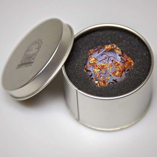 Sage's Void Souls - 33mm Liquid-Core D20 Sharp Edge Resin Dice - Sage's PortalLiquid Core Dice Set