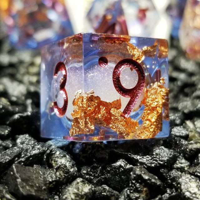 Sage's Void Souls Liquid Core Sharp Edge Resin Dice Set - Sage's PortalLiquid Core Dice Set