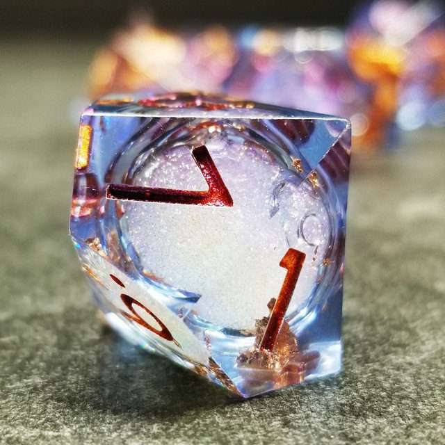 Sage's Void Souls Liquid Core Sharp Edge Resin Dice Set - Sage's PortalLiquid Core Dice Set