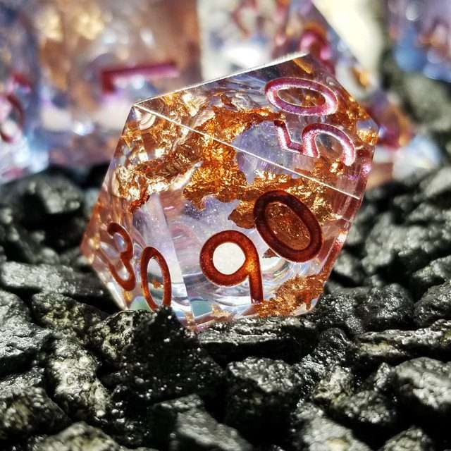 Sage's Void Souls Liquid Core Sharp Edge Resin Dice Set - Sage's PortalLiquid Core Dice Set