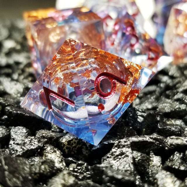 Sage's Void Souls Liquid Core Sharp Edge Resin Dice Set - Sage's PortalLiquid Core Dice Set