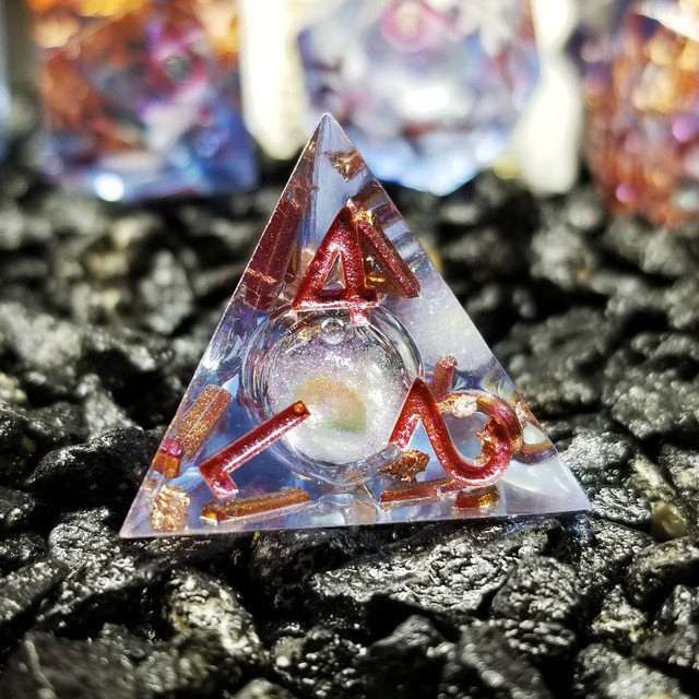 Sage's Void Souls Liquid Core Sharp Edge Resin Dice Set - Sage's PortalLiquid Core Dice Set