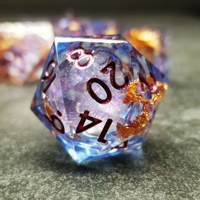 Sage's Void Souls Liquid Core Sharp Edge Resin Dice Set - Sage's PortalLiquid Core Dice Set