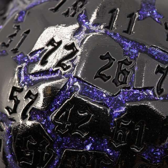 Sage’s Warp Stones Antique Silver Supernova d100 Metal Dice - Sage's PortalMetal Dice Set