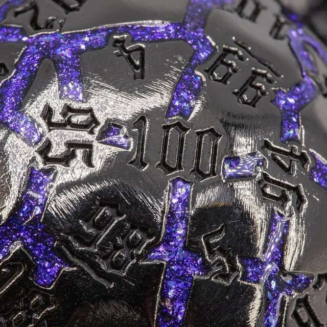 Sage’s Warp Stones Antique Silver Supernova d100 Metal Dice - Sage's PortalMetal Dice Set