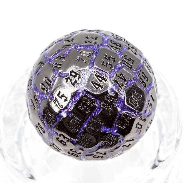 Sage’s Warp Stones Antique Silver Supernova d100 Metal Dice - Sage's PortalMetal Dice Set